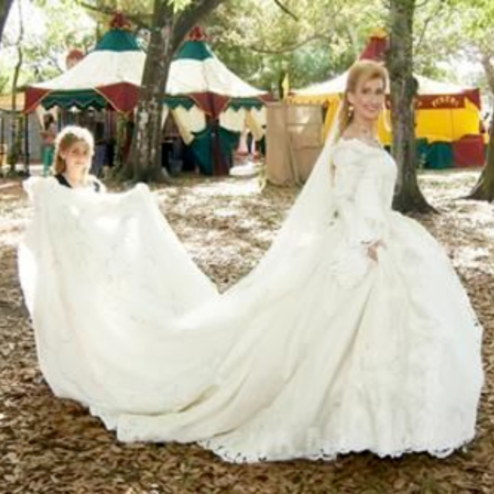Renaissance Medieval Fantasy Couture Wedding Gown